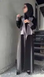⁦عباية كريب اسود⁩ - الصورة ⁦2⁩