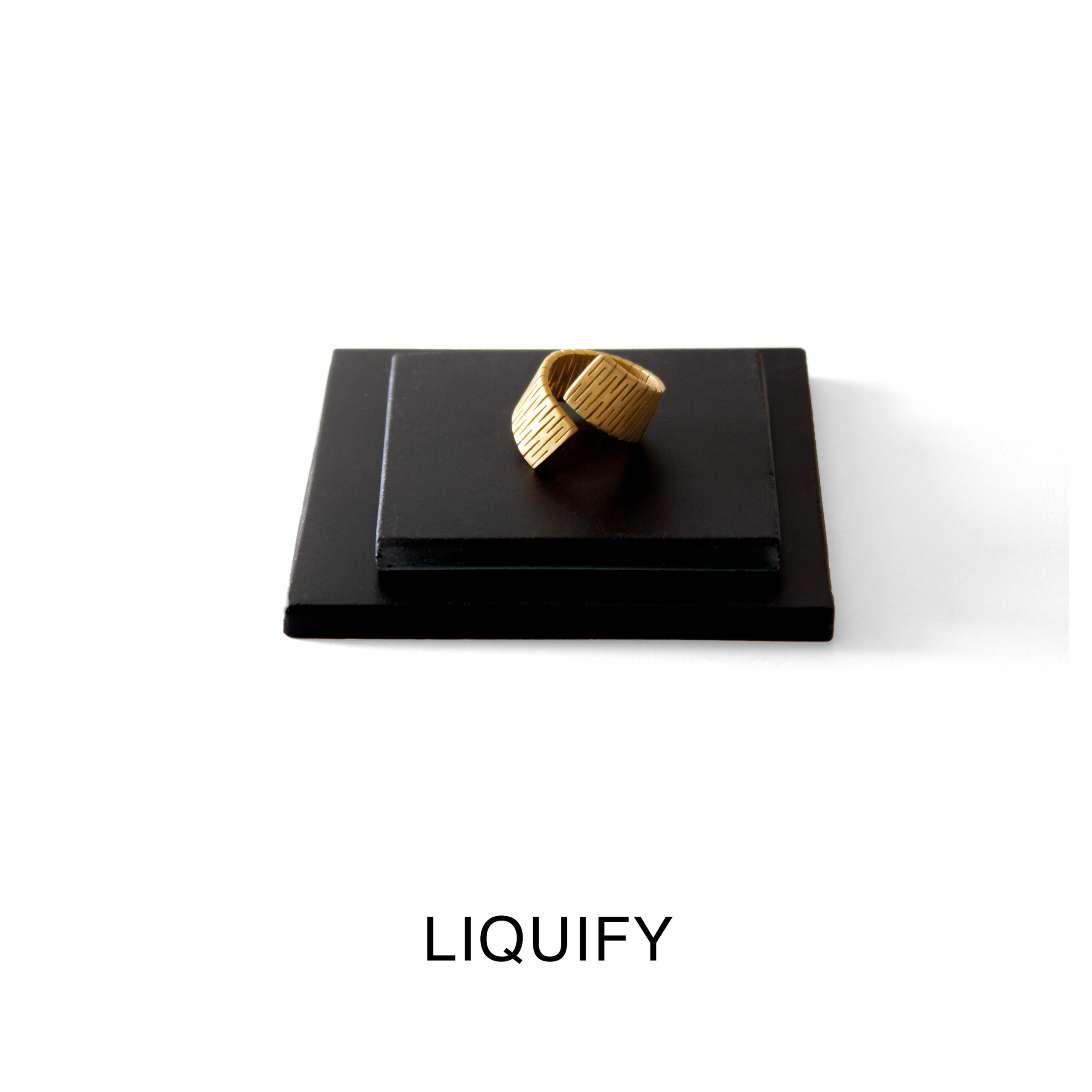 3122939445 LIQUIFY Flat Ring - الصورة 1