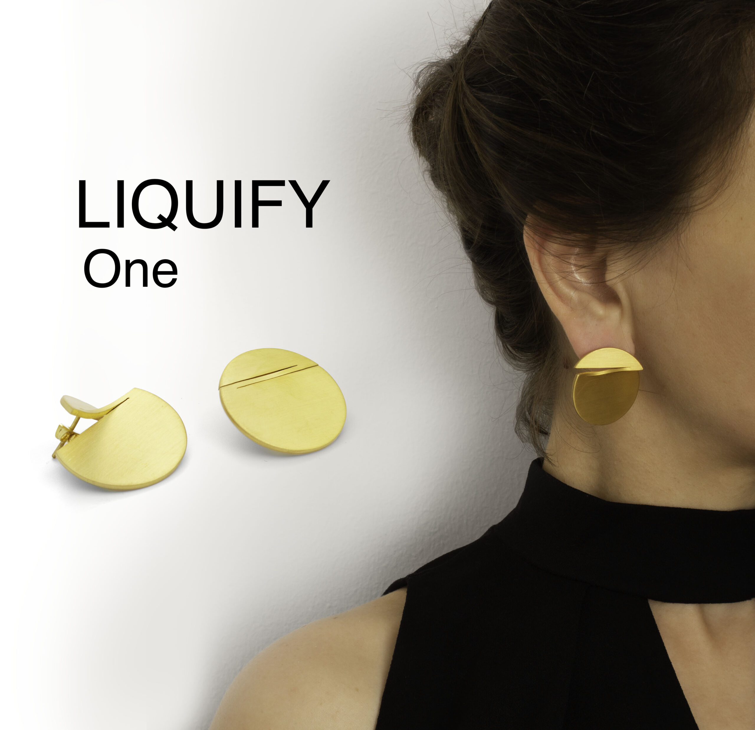 3130483471 LIQUIFY -ONE- circle earrings - الصورة 1